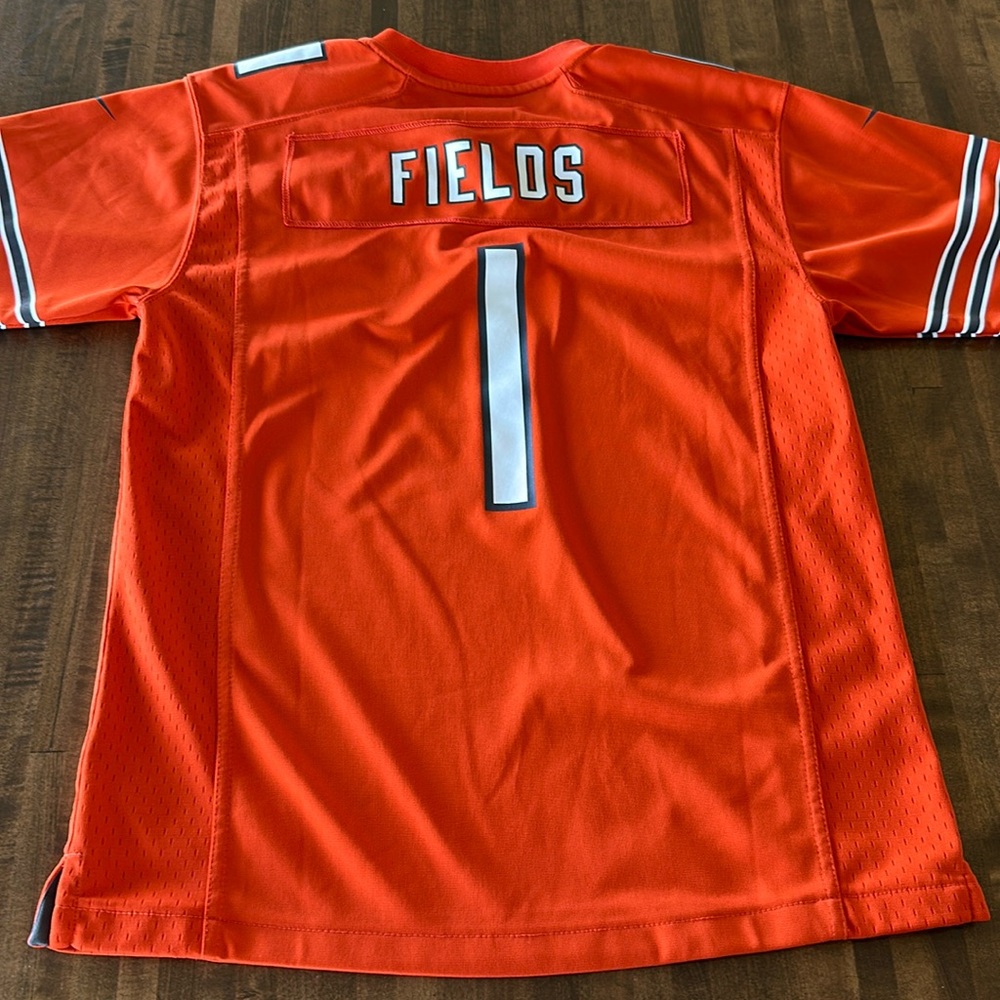 Justin Fields Youth Large Nike On The Field Jersey orange